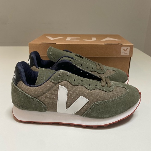 Veja Rio Branco Ripstop Sneaker in Khaki/Pearl sz 37EU/6US New in Box - Picture 2 of 8